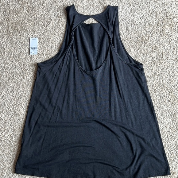 American Eagle work out tank top shirt sleeveless twist tie back size large - Picture 5 of 7